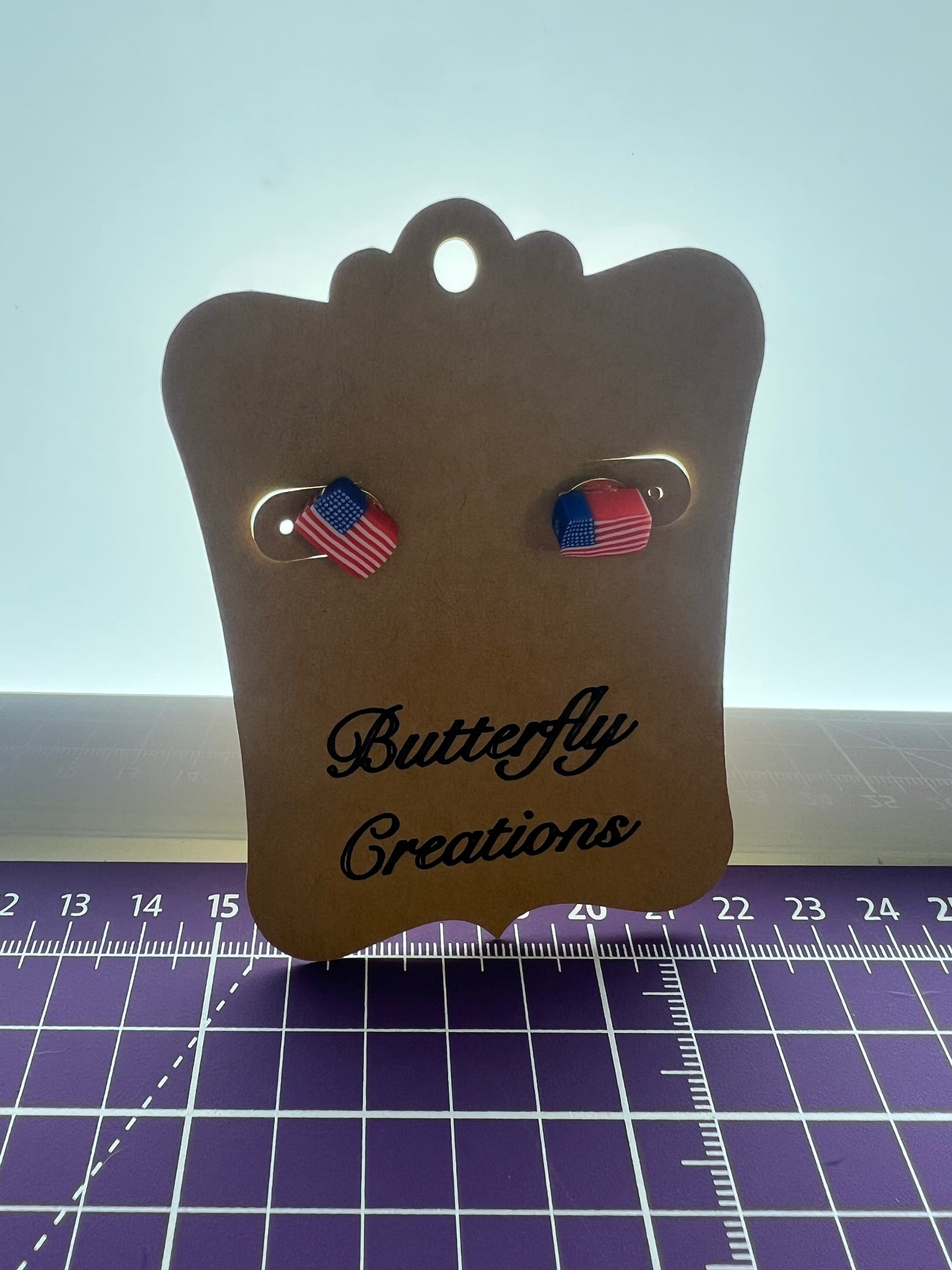 Patriotic earrings 