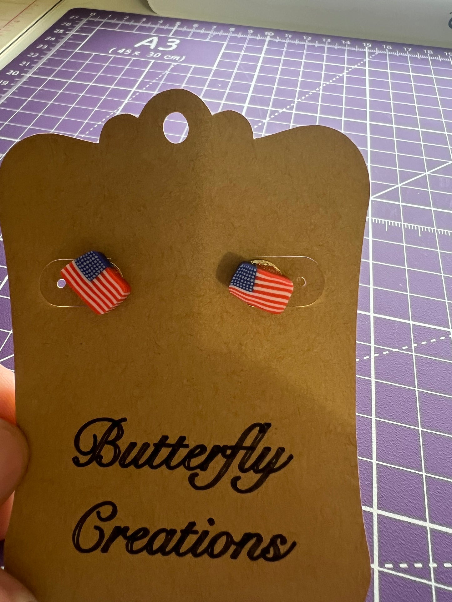 Patriotic earrings 