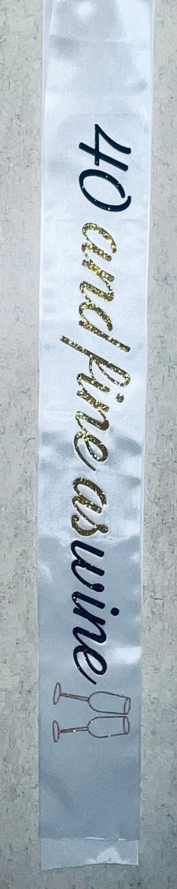 40th Birthday Sash