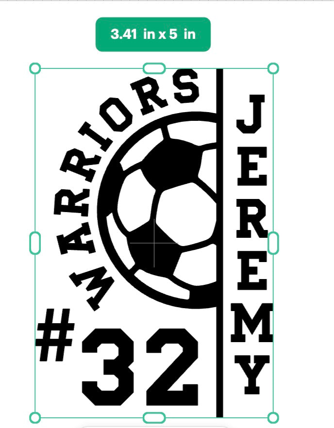 Custom Soccer Decal