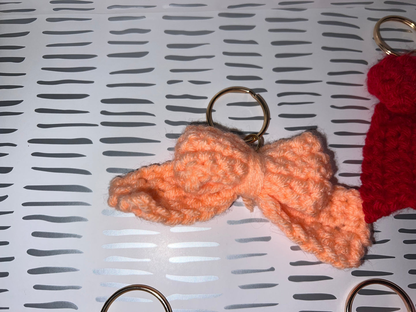 Crochet Bow Keychain More Colors