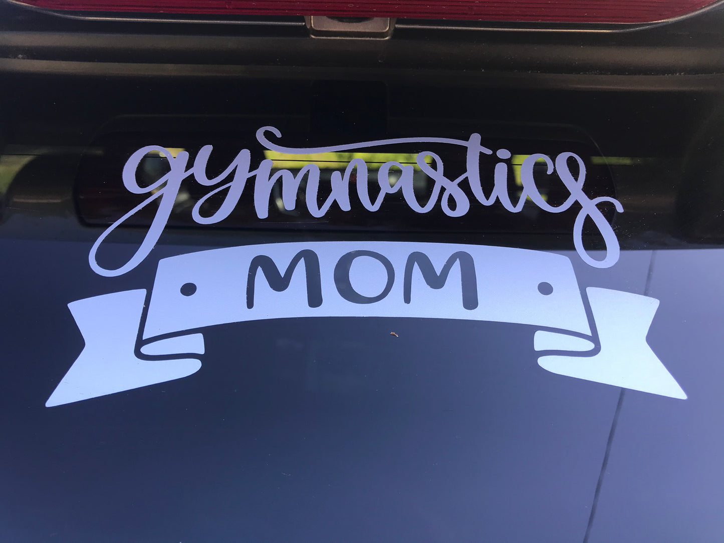 Gymnastics mom vinyl car sticker