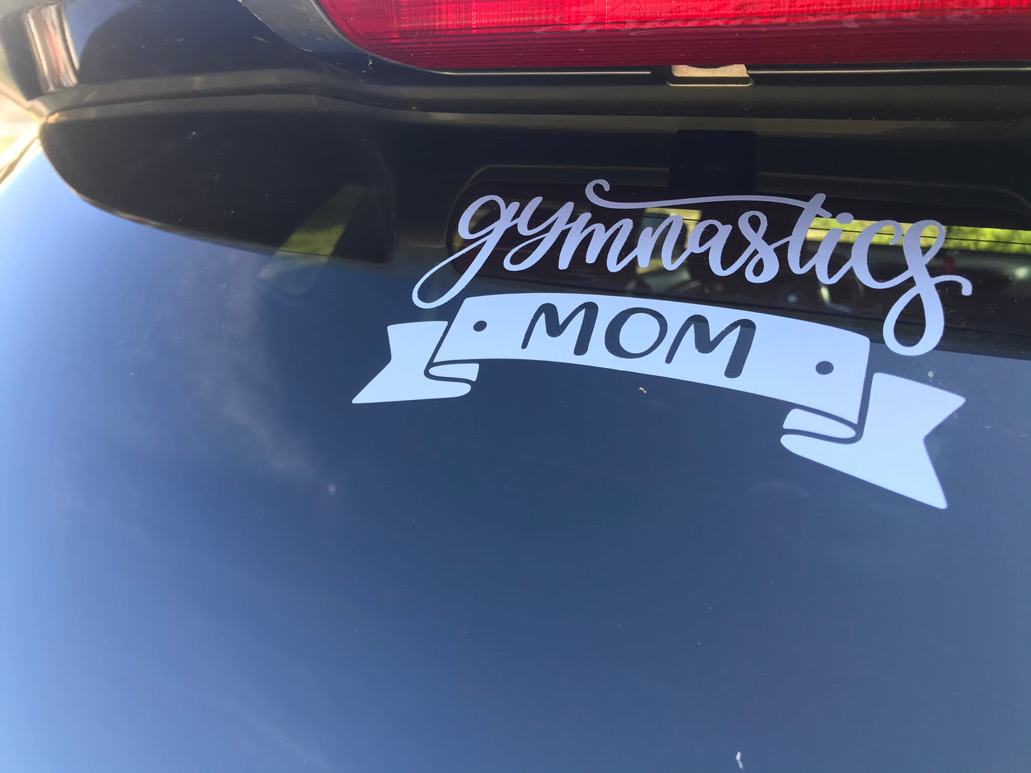 Gymnastics mom vinyl car sticker