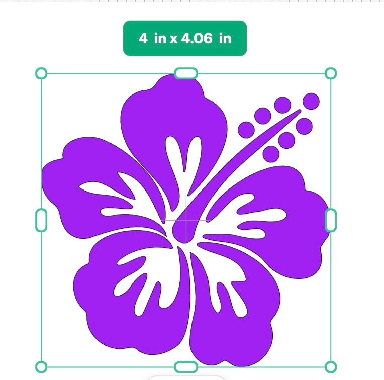 hibiscus flower decals